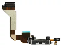 Шлейф iPhone 4 на сист разъем + микр белый 2кл