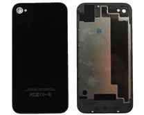Задняя крышка (стекло) iPhone 4S черная 2кл
