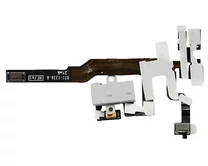 Шлейф iPhone 4S на разъем гарн + микр белый 2кл