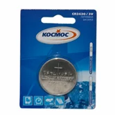 Элемент литиевый Космос CR2430 (1-BL) 1шт