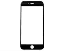 Стекло дисплея iPhone 6/6S Plus (5.5) черное 1кл