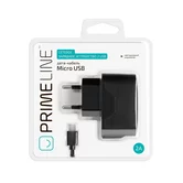 СЗУ-2USB Prime Line 2.1A + кабель micro USB, черн