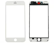 Стекло+рамка iPhone 6 Plus (5.5) белое 2кл