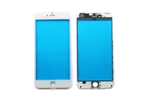 Стекло+рамка iPhone 6 Plus (5.5) белое 1кл