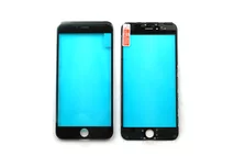 Стекло+рамка iPhone 6 Plus (5.5) черное 1кл
