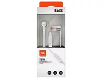 Наушники JBL T210 с микрофоном белые