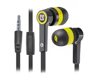 Наушники Defender Pulse 420 с микр черный + желтый