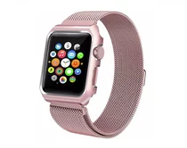 Ремешок Watch Series 38mm/40mm Milanese Loop+корпус розо
