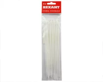 Хомуты нейлоновые REXANT 200 x 4,0 мм 25шт белые