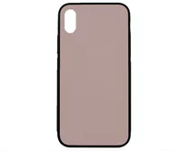 Чехол iPhone X Glass (розовый)
