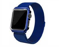 Ремешок Watch Series 38mm Milanese Loop+корпус синий