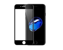 Защ. стекло iPhone 7/8 6D (тех упак) черное