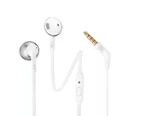 Наушники JBL T205 с микрофоном светлый хром