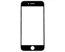 Стекло дисплея iPhone 8 (4.7) черное 1кл