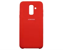 Чехол Samsung A605F A6+ 2018 Silicone case (красный)