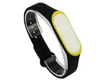 Ремешок Xiaomi Mi Band 3/4 силиконовый черно-желтый #17
