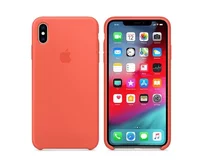 Чехол iPhone X/XS Silicone case (нектарин)