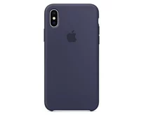 Чехол iPhone X/XS Silicone case (темно-синий)