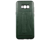 Чехол Samsung G955F S8+ Kanjian Card с держателем (зеленый)