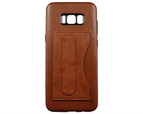 Чехол Samsung G955F S8+ Kanjian Card с держателем (коричневый)