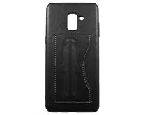 Чехол Samsung A730F A8+ 2018 Kanjian Card с держателем (черный)