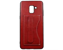 Чехол Samsung A730F A8+ 2018 Kanjian Card с держателем (красный)