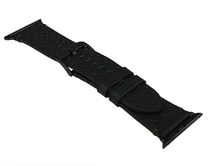Ремешок Watch Series 42mm/44mm/45mm/49mm Beehive кожа черный