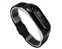 Ремешок Xiaomi Mi Band 3/4 стальной черный