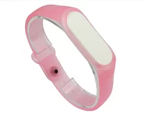 Ремешок Xiaomi Mi Band 3/4 силиконовый прозрачный розовый
