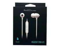 Наушники BoraSCO BSH-01 с микрофоном белые