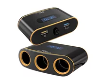 Разветвитель прикуривателя 3 выхода USB EC6