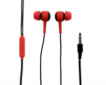 Наушники Elmcoei EV151 с микрофоном красные