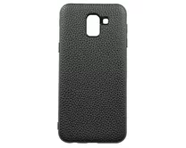 Чехол Samsung J600F J6 2018 Экокожа (черный)