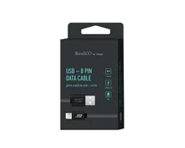 Кабель BoraSCO Lightning - USB черный, 1м