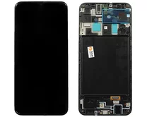 Дисплей Samsung A205FN A20 в сборе черный (Service Pack 100%)