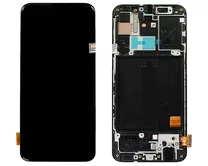 Дисплей Samsung A405FN A40 в сборе черный (Service Pack 100%)
