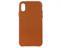 Чехол iPhone X/XS Leather Case copy в упак (коричневый)