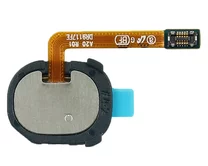 Шлейф Samsung A30/A40 на сканер отпеч в сборе синий 1кл