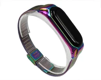 Ремешок Xiaomi Mi Band 3/4 стальной зеленый хамелеон