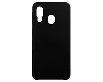 Чехол Samsung A405F A40 2019 Liquid Silicone (черный)