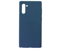 Чехол Samsung N970F Galaxy Note 10 Liquid Silicone FULL (темно-синий)