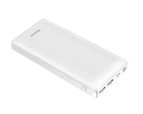 Внешний АКБ 30000 mAh Baseus 3A белый