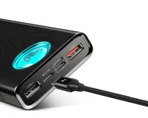 Внешний АКБ 20000 mAh Baseus Amblight Quick Charger PD+QC3.0 черный