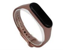 Ремешок Xiaomi Mi Band 3/4 силикон NEW розовый