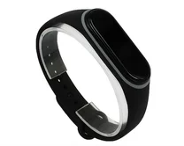 Ремешок Xiaomi Mi Band 3/4 силиконовый черно-серый #16