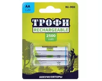 Аккумулятор AA Трофи HR06 2-BL 2500mAh (1упак)