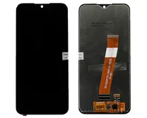 Дисплей Samsung A015F A01+ тач черный (Узкий коннектор) (Оригинал OEM)