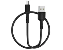 Кабель Borofone BX16 microUSB - USB черный, 1м