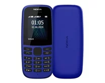 Телефон Nokia 105 SS, без зарядного, синий