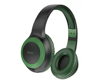 Наушники с Bluetooth Hoco W29 + с микрофоном зеленый камуфляж